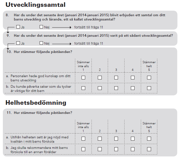 Förskoleenkäten 2015