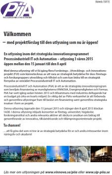 Att göra inför projektansökan LÄS utlysningsdokumentet Studera
