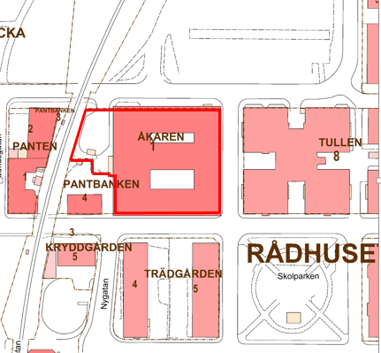 3 (6) Bilden visar planområdet inom den röda markeringen. Markägoförhållanden Fastigheten som berörs av planändringen ägs av Landstinget Gävleborg.