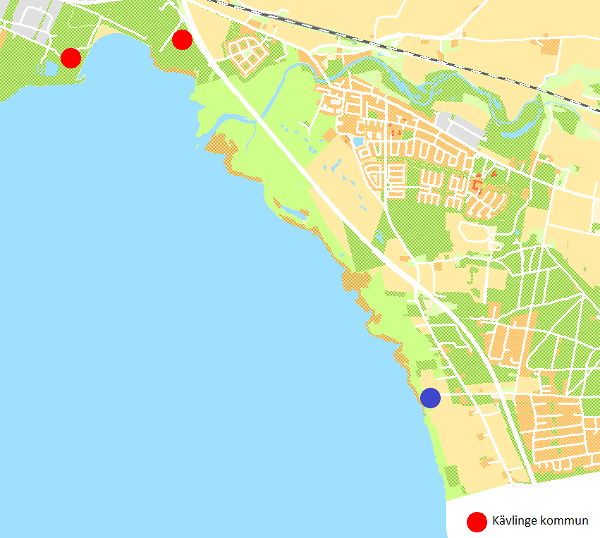 ÖVERSIKTSKARTA - LANDSKRONA KARTA ZON 1 - LANDSKRONA X RÖTT