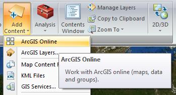 ArcGIS Online är inbyggt i ArcGIS En integrerad