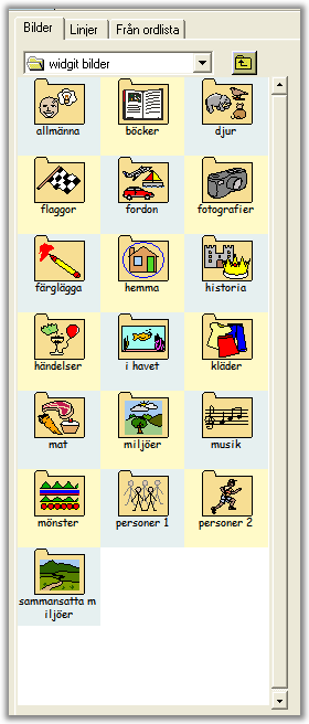 Infoga en bakgrund och bilder Det finns två olika sätt att infoga en bild; som en illustration eller som en symbolisering.