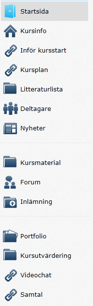 Inlägg Här ser du de fem senaste inläggen som gjorts i diskussionsforumet för kursen. Kalender Här kan exempelvis föreläsningar för kursen publiceras. De fem nästkommande posterna i kalendern listas.
