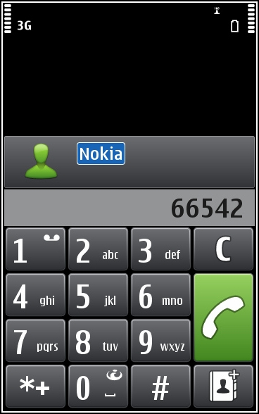 38 Telefon Kontakta objektets utgivare för mer information om objektet. Telefon Ringa upp ett telefonnummer 1 Öppna uppringaren genom att välja Ring på startsidan. Ange sedan telefonnumret.