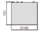 lm 3000K/4200K Aluminiumstomme Kommer VALS 2 Tak över Entré Utomhustak Tunnelbyggnation 2 storlekar 2