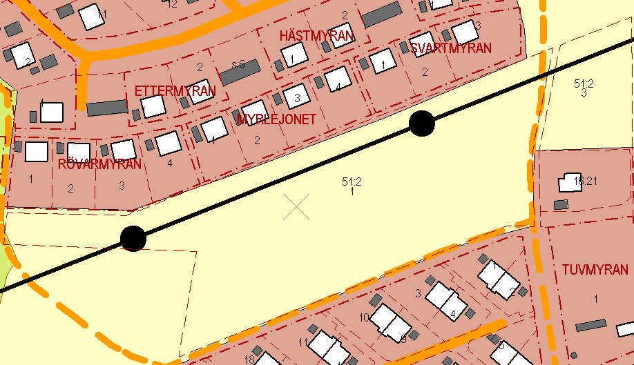 Figur 7.3. De två nordligaste skiftena av restfastigheten Lund Sandby 51:2. Figur 7.4. Det södra skiftet av restfastigheten Lund Sandby 51:2.