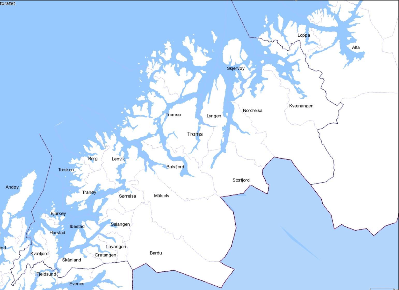 Kystplan Troms Kystplan Midt- og Sør-Troms 13 kommuner, interkommunal planprocess Karlsøy Kystplan Nord-Troms Alla planer uppdateras, men inte i koordinerad