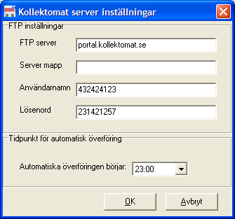 Här väljer man Ladda hem uppdatering om man manuellt vill hämta uppdatering från portalen. Kom ihåg att man måste ha klickat på skapa-knappen i portalen!