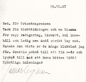 Harry Ekström skaparen av mr goggles har avlidit efter en lång tids sjukdom. 1961 fick han anställning på VVS Reklamavd.