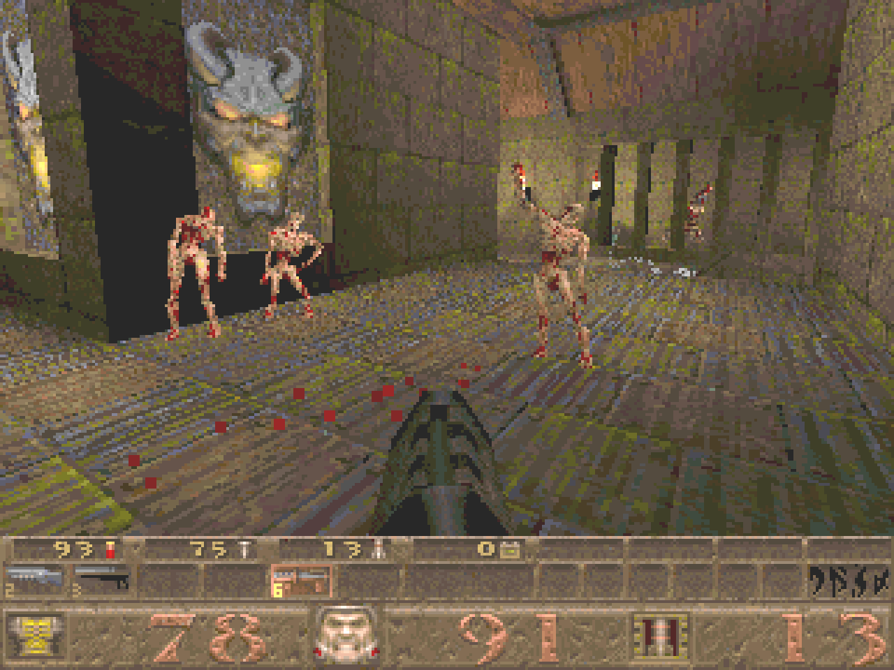 Uppgift 7 (8 p). Spelet Quake från 1996 var en så kallad first person shooter, och ett av de allra första spelen för PC som genomgående använde riktig 3D-grafik.