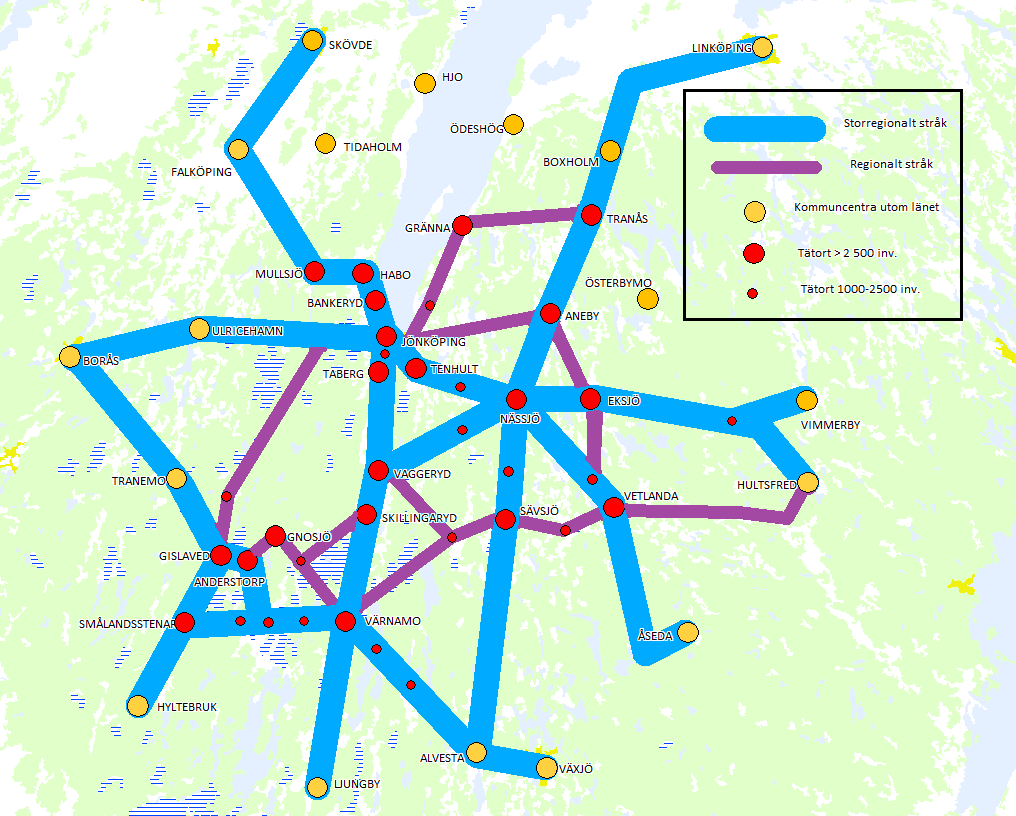 För stadstrafiken i Jönköping gäller ett varierat men högt turutbud vilket utvecklas enligt Jönköpings kommuns handlingsprogram för kollektivtrafiken antaget januari 2011.