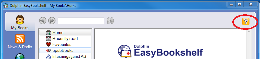 Eller EasyBookshelf: Vill du kunna öppna SaySo med hjälp av tangentbordet får du själv lägga till kortkommando.