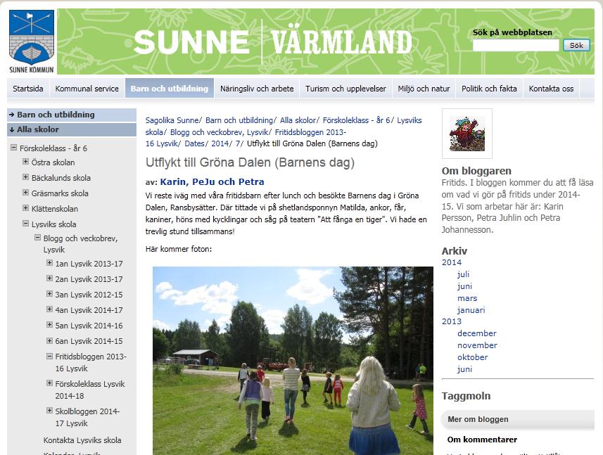 Handbok för bloggare i CMS7.5, på sunne.