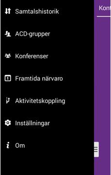 Inställning av Kopplingstyp Android Gå in under