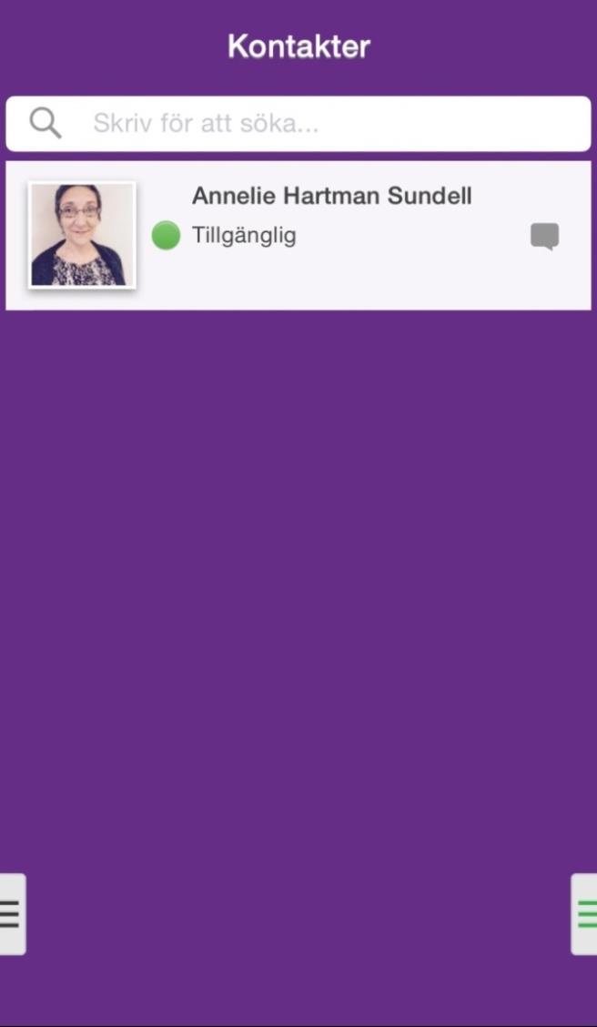 Kontakter Sökfält Tryck på