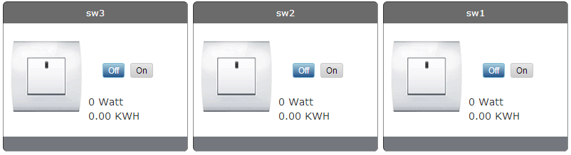 1 Testsetup Lampa Återfjädrande knapp för av/på Av/på knapp för att simulera sensor 4.