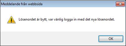 Manual Terminalhantering Green Cargo Användarhandledning 5.0 13 (19) 5.7 Byte av lösenord Byte av lösenord görs på följande sätt: logga in som vanligt. När inloggning gjorts tryck på logga ut.