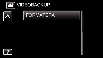 Kopiering Radera mappar i den externa USB-hårddisken Filer som kopieras till den externa hårddisken kan raderas OBS!