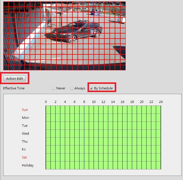 14 3. Sen klickar du på Action Edit och bockar i By Schedule.