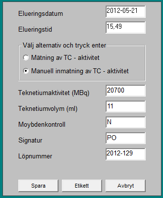 2. Beskrivning av det nuvarande Radiofarmakaregistret Det befintliga programmet är uppbyggt i tre steg.