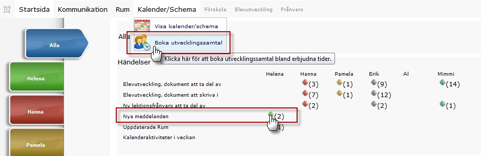 Boka utvecklingssamtal vh Då ditt barn är under 18 år så är det du som vårdnadshavare som bokar samtalet.