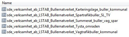 några trafikhuvudmän gjort karteringar under olika år för exempelvis olika kommundelar i en och samma kommun.