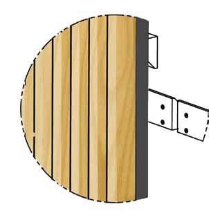 GUSTAFS LINEAR MODULE MODULE Gustafs Linear Module är färdiga kassetter med massiva ribbor inklusive akustikfilt. Kasetterna finns i utförande för både vägg och tak installation.