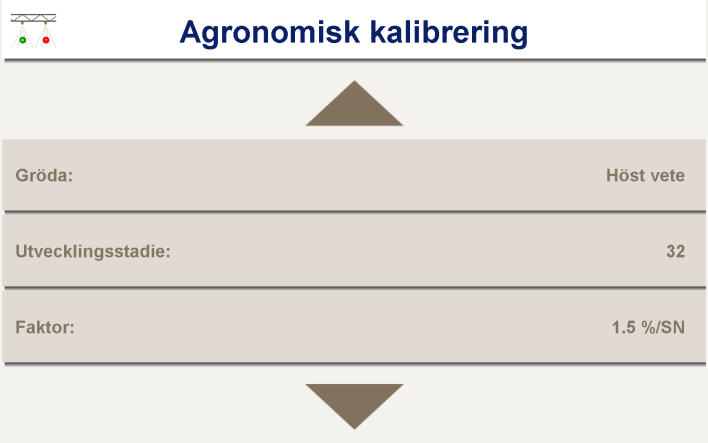 5 Kompleterande ogräsbekämpning Dosering med Sensor - på våren Målstyrd N-gödsling Rotogrös (kvickrot, tistel m.m.) vid Dosering med Sensor - höstsprutning Sprutning Vårsäd Stråförkortning Dosering med Sensor - Sprutning Svampbekämpning tex.