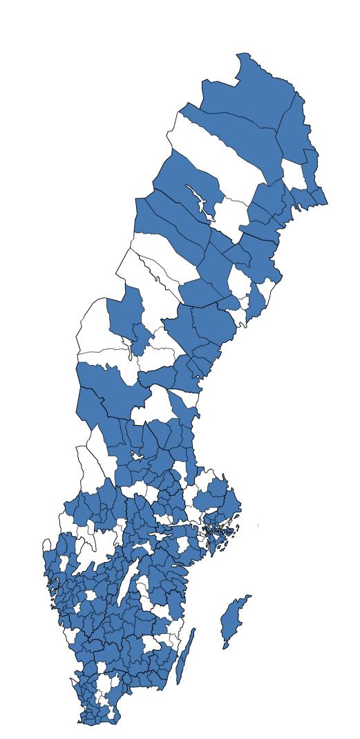 Vilka kommuner har lämnat arbetsmarknadsstatistik?