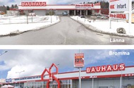 Byggtekniskt antal huskroppar 1 st Nybyggnad av drive in hall i Länna Bauhaus Bauhaus Bauhaus Länna På uppdrag av Logistic Contractor har Wäst- Bygg uppfört en ny drive-in-hall för Bauhaus vid deras