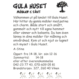 JÖRGENS LOPPIS I AUSÅS Stor Loppis med allt möjligt. 49 Massor av trevliga fynd varje helg. Till sommaren har vi kaffe och kaka.