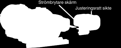Komma igång Fästa tillbehören Fästa axelremmen Fästa skärmskyddet Montera skärmskyddet om det är svårt att se skärmen på grund av solljuset Sätt fast haken på skärmskyddets övre del i fästet på