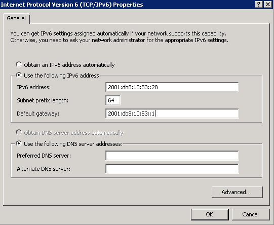 Med automatisk adresstilldelning talar routern via SLAAC och/eller DHCPv6 om för datorn om den ska få en dynamisk adress eller inte.