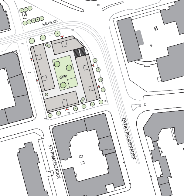 Planerad byggstart 2017/2018 Norrköping Järnstången Heimstaden äger en större parkering i centrala Norrköping.