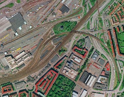Friggagatan Nytt bostadsområde i Göteborg vid trafikerad gata och järnväg (452 hyreslägenheter) Ca 18 000