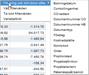 1.1.3 Övriga tips I stället för att klicka filtrera eller exp