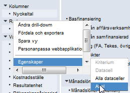 Sortera positionstext/huvudbokskonto/momsko d -> Med denna funktion kan du välja den variabel du vill och sortera den i alfabetisk / storleksordning antingen stigande eller fallande.