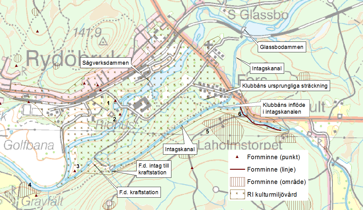 13 (16) fångats. Lokalen Laxgårdsström ligger nedströms Rydö regleringsdammar och här har abborre, elritsa, gädda, lake och mört fångats. Vid lokalen Sågtorpet i Klubbån har mört fångats. 4.