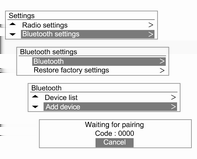 138 Infotainmentsystem (8) fseeke-knappar Tryck på de här knapparna i Bluetooth-ljuduppspelningsläget för att spela föregående eller nästa spår.