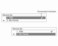 Infotainmentsystem 139 Ansluta/radera/separera Bluetoothenheter Tryck på CONFIG-knappen och använd MENU-knappen och TUNE-ratten för att gå till Inställningar Bluetooth-inställningar Bluetooth