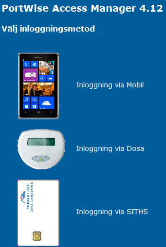 Inloggning Portwise-portal Öppna Internet Explorer och skriv in adressen http://portal.nll.se och följande fönster kommer upp.