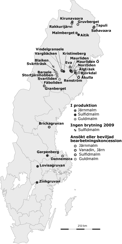 4 Dagens minerallag Detta kapitel ska visa ingående hur dagens minerallag är utformad. Vad ett undersökningstillstånd och en bearbetningskoncession är.