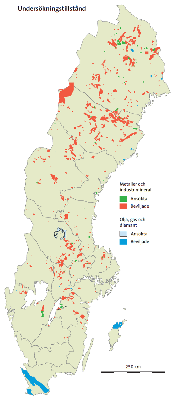 Bestämmelser om undersökningstillstånd bearbetas i kapitel 2 minerallagen.