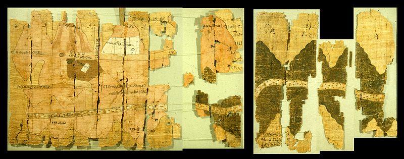 Papyrusfynd från forntidens Egypten - Ca