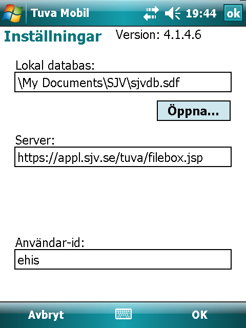 5 Överföring av inventeringsprotokoll från handdatorn till TUVA IN Denna överföringsanvisning gäller handdatormodellerna Fujitsu Siemens Pocket Loox Rugged- PDA N560c och TDS/Trimble Nomad 800L/XL.