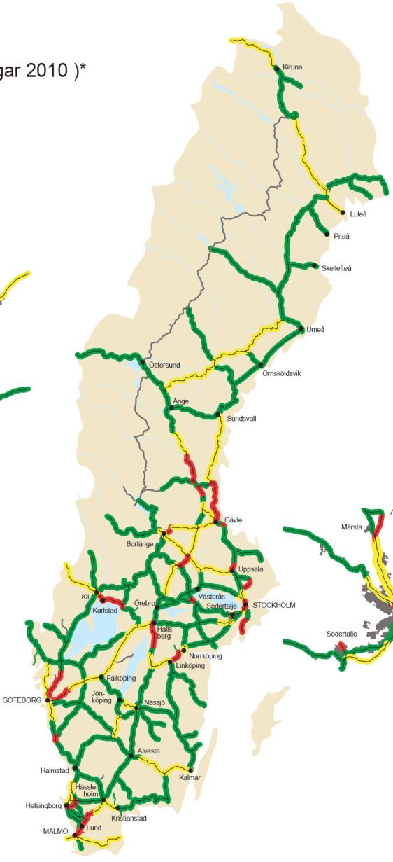 Göteborg Malmö Helsingborg Stora begränsningar