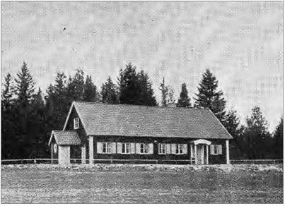 Skuttunge socken- och fattighus 1948, i 1948, Sveriges Bebyggelse, Uppsala län del III Skuttunge socken- och fattighus byggdes 1809 och användes fram till 1932 som fattighus, därefter kom den att