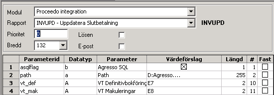 12/13 Utläsningen av fakturainformation till Agresso sker i originalvalutan. Vid inläsningen används de valutakurser som finns registrerade i Agresso.