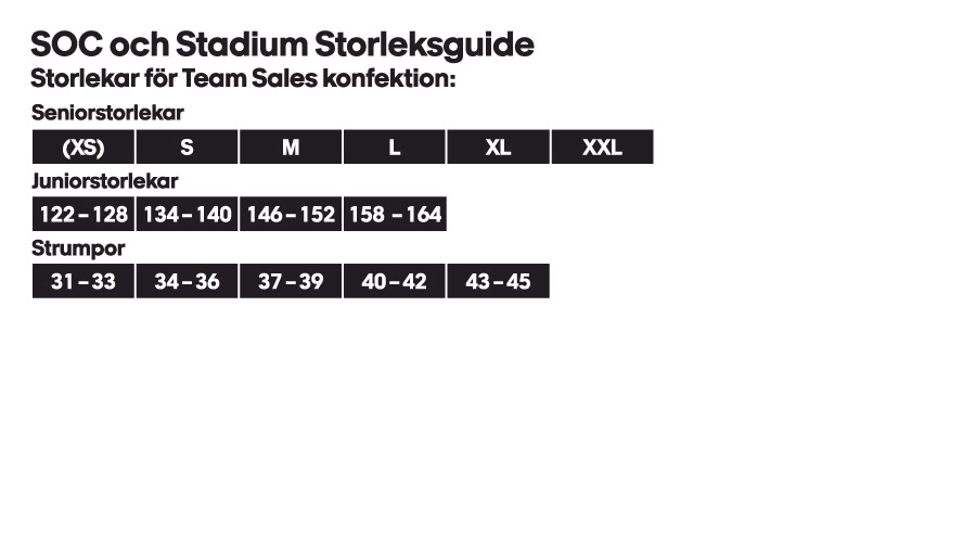 Hitta rätt storlek! För att underlätta att ni hittar rätt storlek på de produkter ni vill beställa har vi sammanställt storleksguider på de produkter som föreningen valt till sin profil.