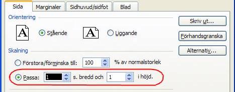 m. Om du alltid vill att just ett visst område ska skrivas ut. Markera det och välj Ange. Ibland vill du ha rubrikerna på varje sida. Går att ställa in för flera rader eller kolumner.